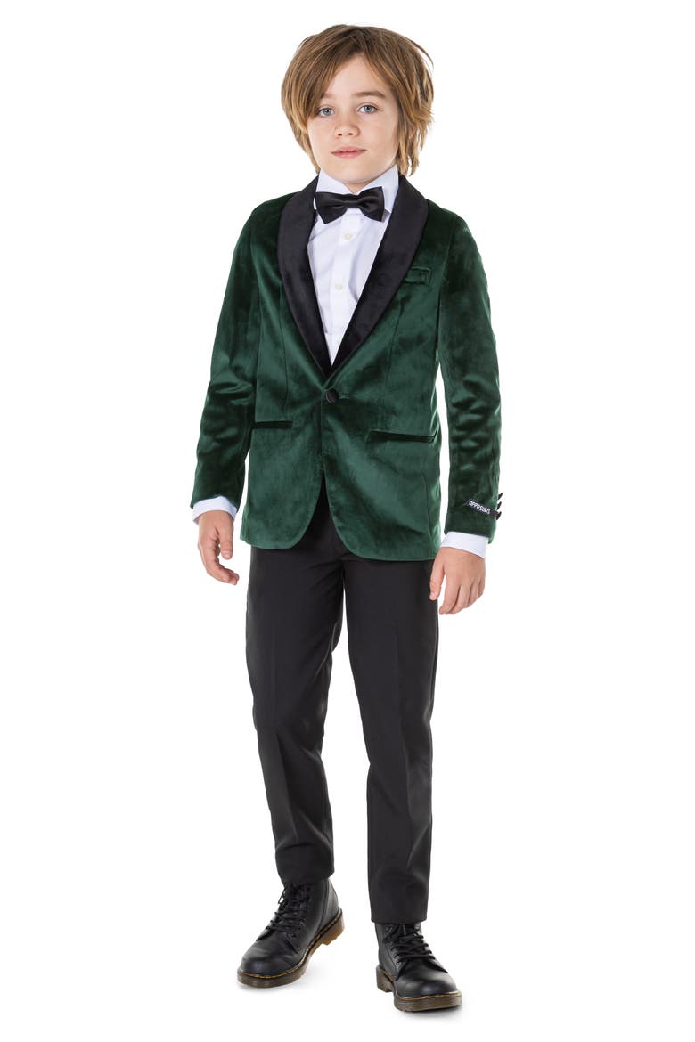 Kids' Deluxe Dinner Jacket, Alternate, color, GREEN