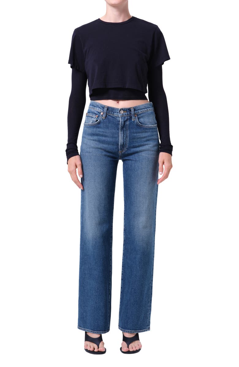 AGOLDE Harper Relaxed Straight Leg Jeans, Alternate, color, River