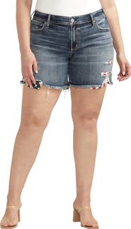 Silver Jeans Co. Americana Mid Rise Boyfriend Shorts