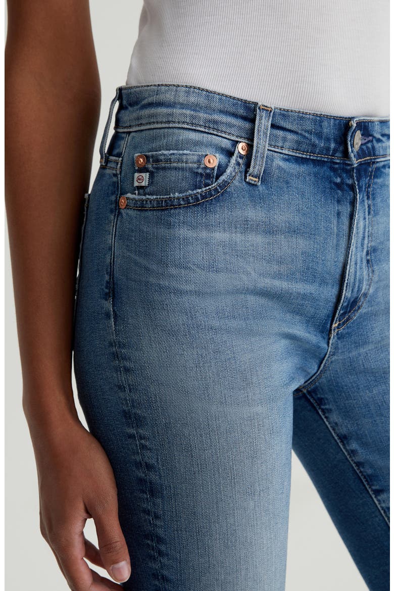Mari Mid Rise Ankle Slim Straight Leg Jeans, Alternate, color, 13 YEARS REIGN