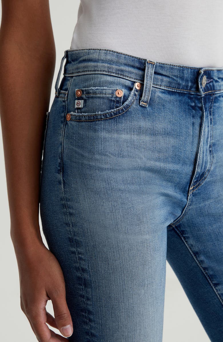 AG Mari Mid Rise Ankle Slim Straight Leg Jeans, Alternate, color, 13 Years Reign