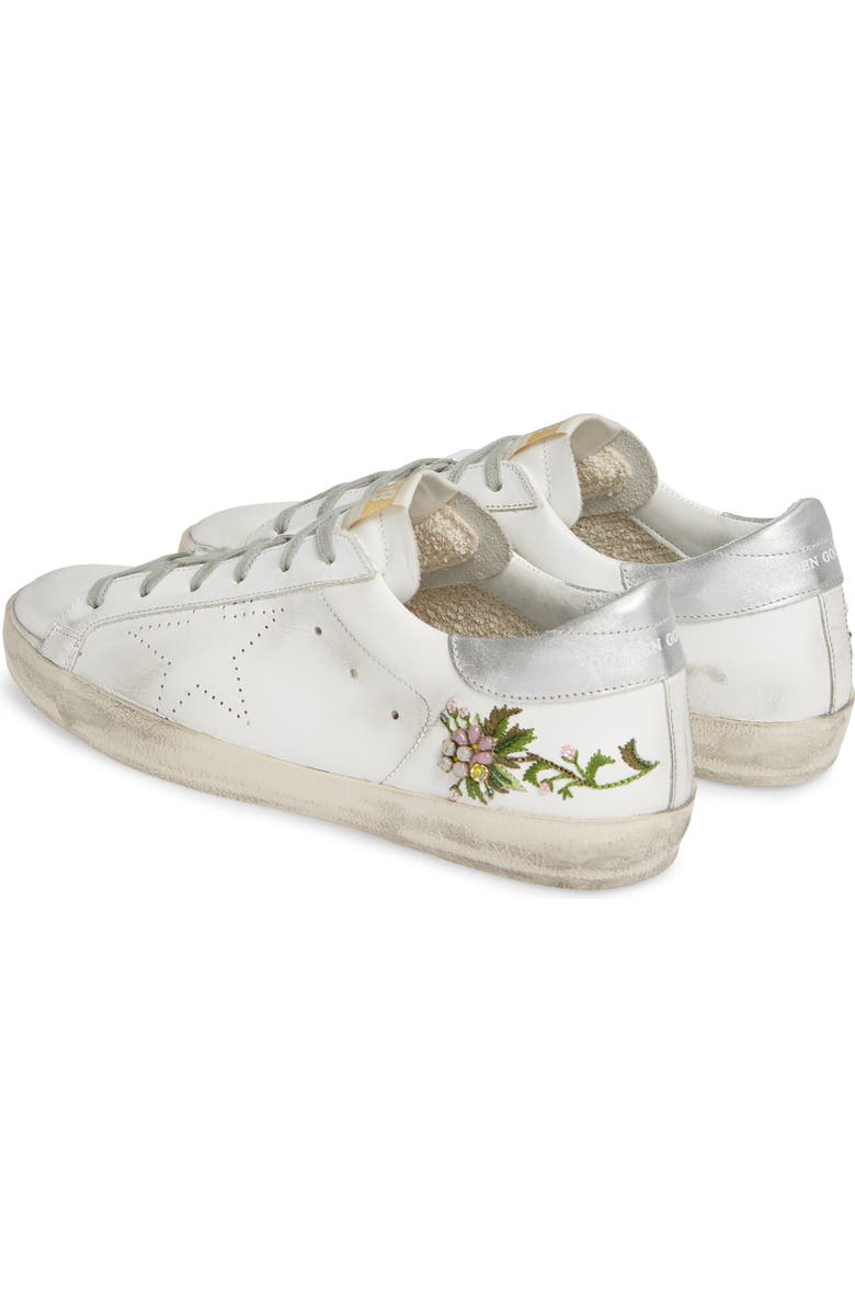 Golden Goose Superstar Embellished Floral Sneaker, Alternate, color,