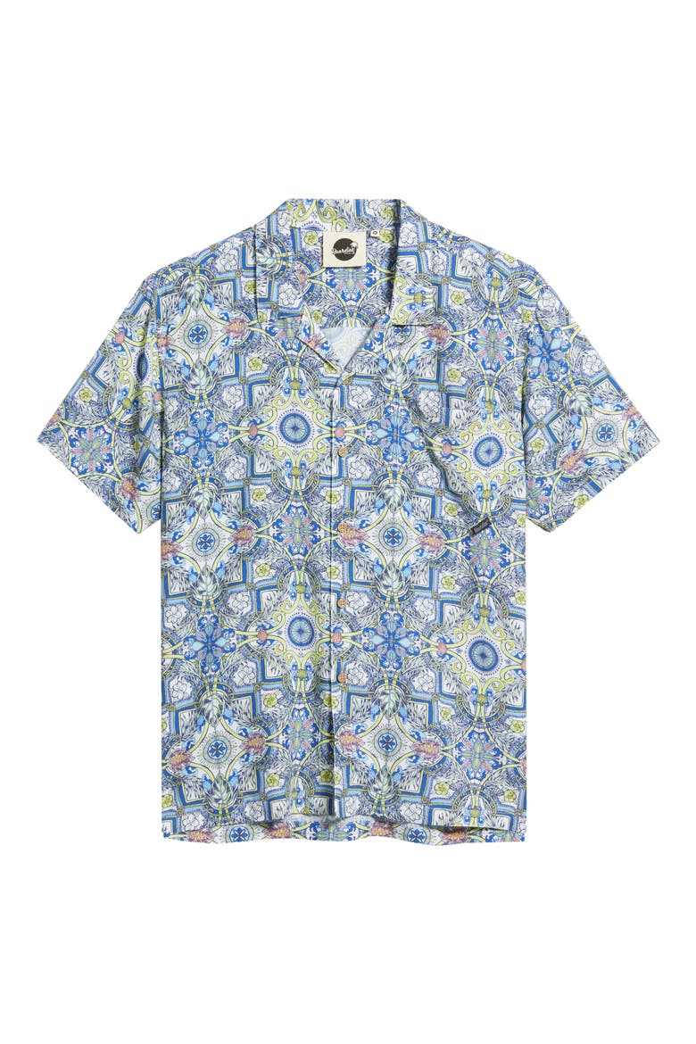 Print Camp Shirt, Alternate, color, BLUE MULTI