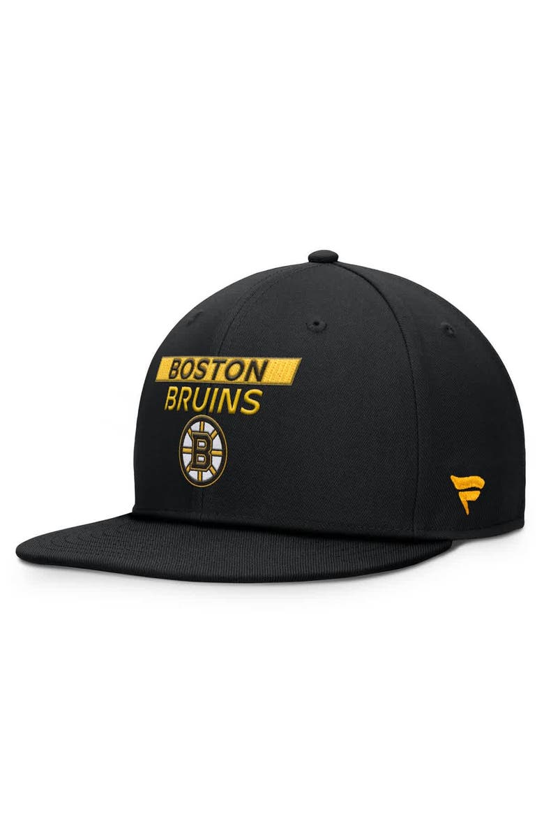 FANATICS Men's Fanatics Black Boston Bruins Authentic Pro Prime Snapback Hat, Main, color, Black
