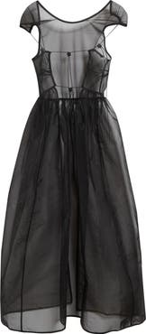 Cecilie Bahnsen Camilla Sheer Liquid Myrtia Overlay