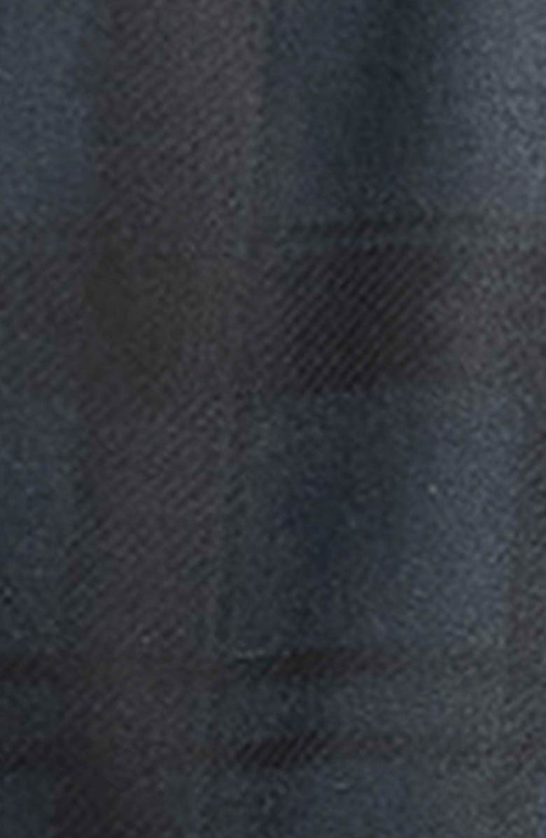 Barbour Ambleside Plaid Water Resistant Waxed Cotton Shirt Jacket, Alternate, color, Navy Tartan