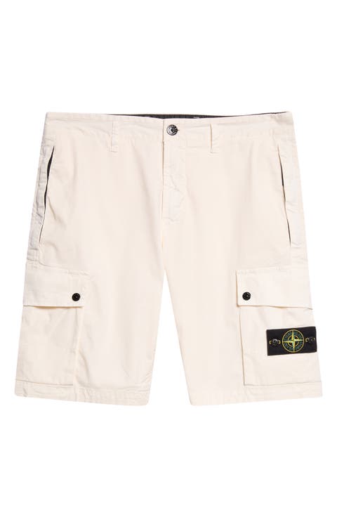Stretch Organic Cotton Twill Cargo Shorts
