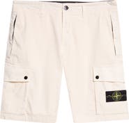 Stone Island Stretch Organic Cotton Twill Cargo Shorts