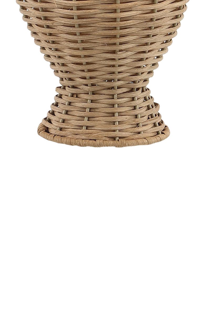 JONATHAN Y Margie Wicker 20.5" Bohemian Rustic Iron LED Table Lamp, Alternate, color, Natural