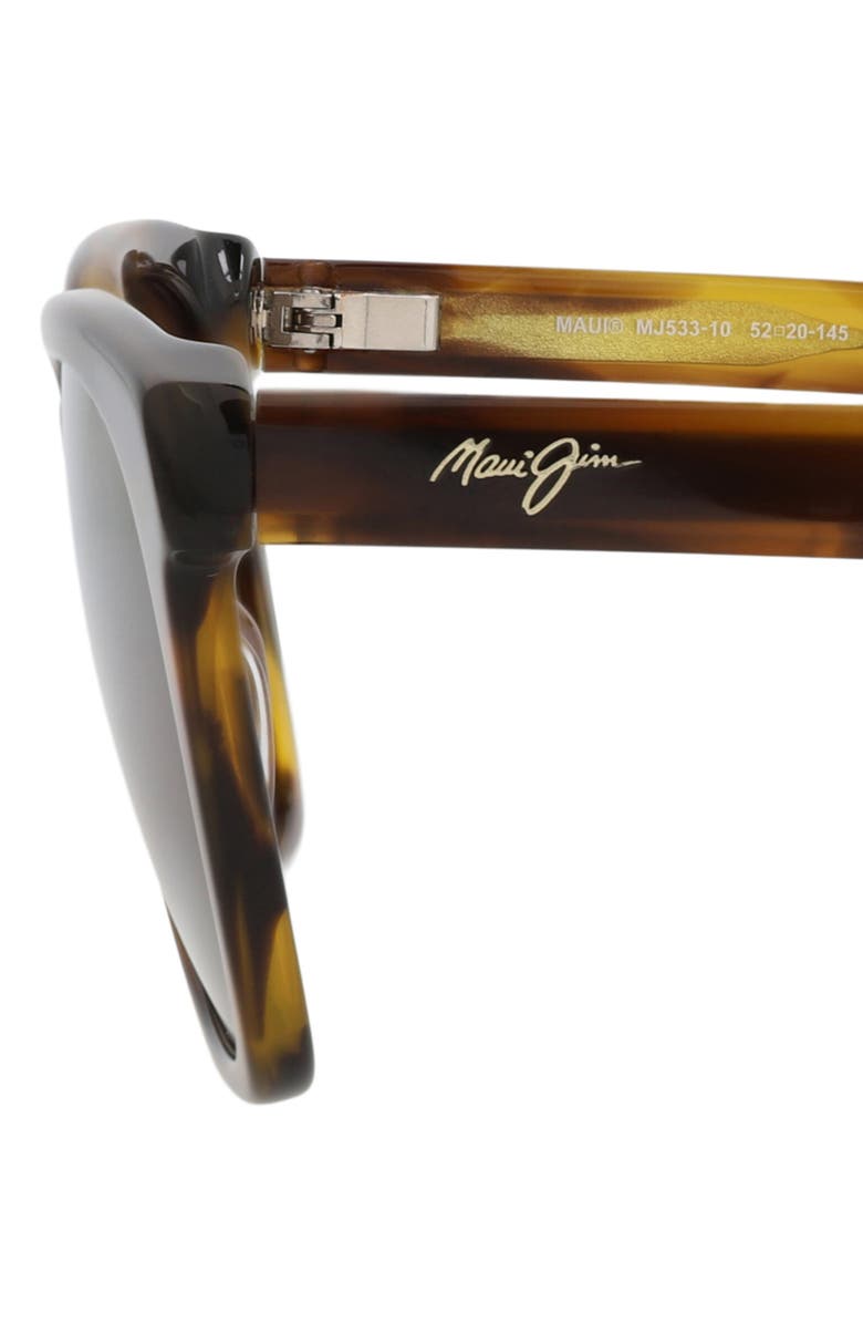 Maui Jim Core 52mm Polarized Square Sunglasses, Alternate, color, Tortoise Tortoise Bronze