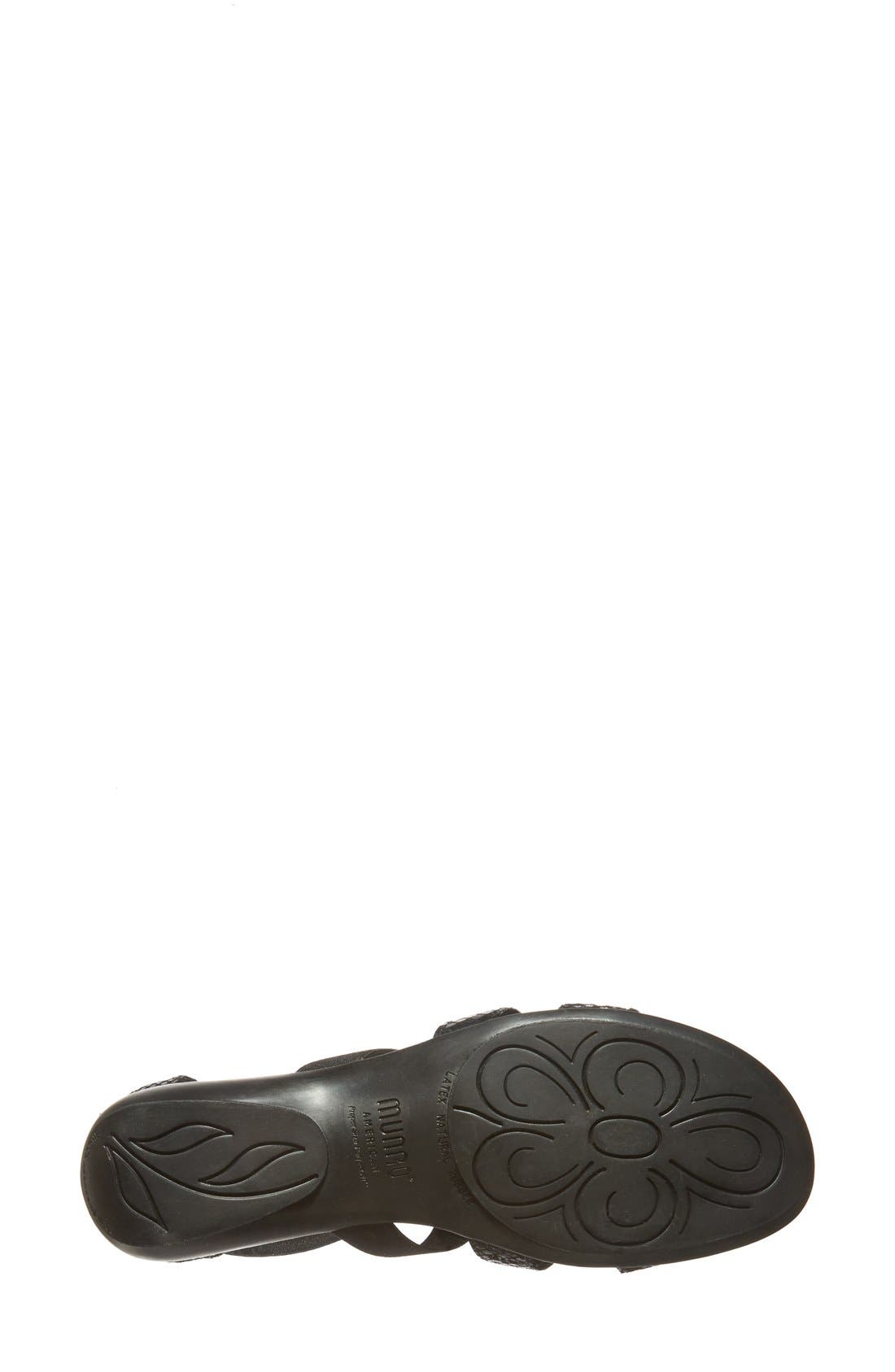 Munro 'Zena' Snake Embossed Sandal, Alternate, color, 