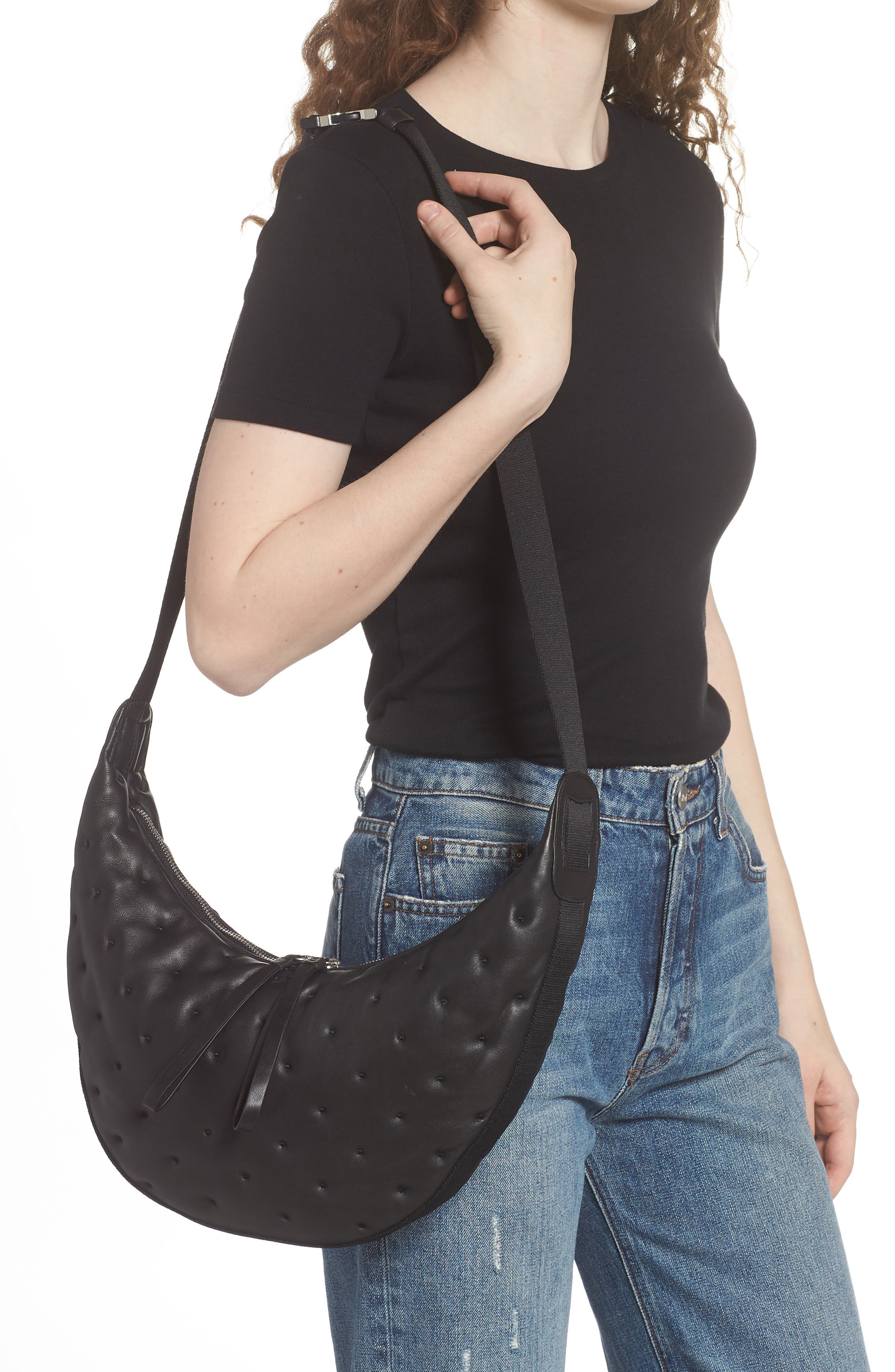 rag & bone Riser Leather Crossbody Bag, Alternate, color, 