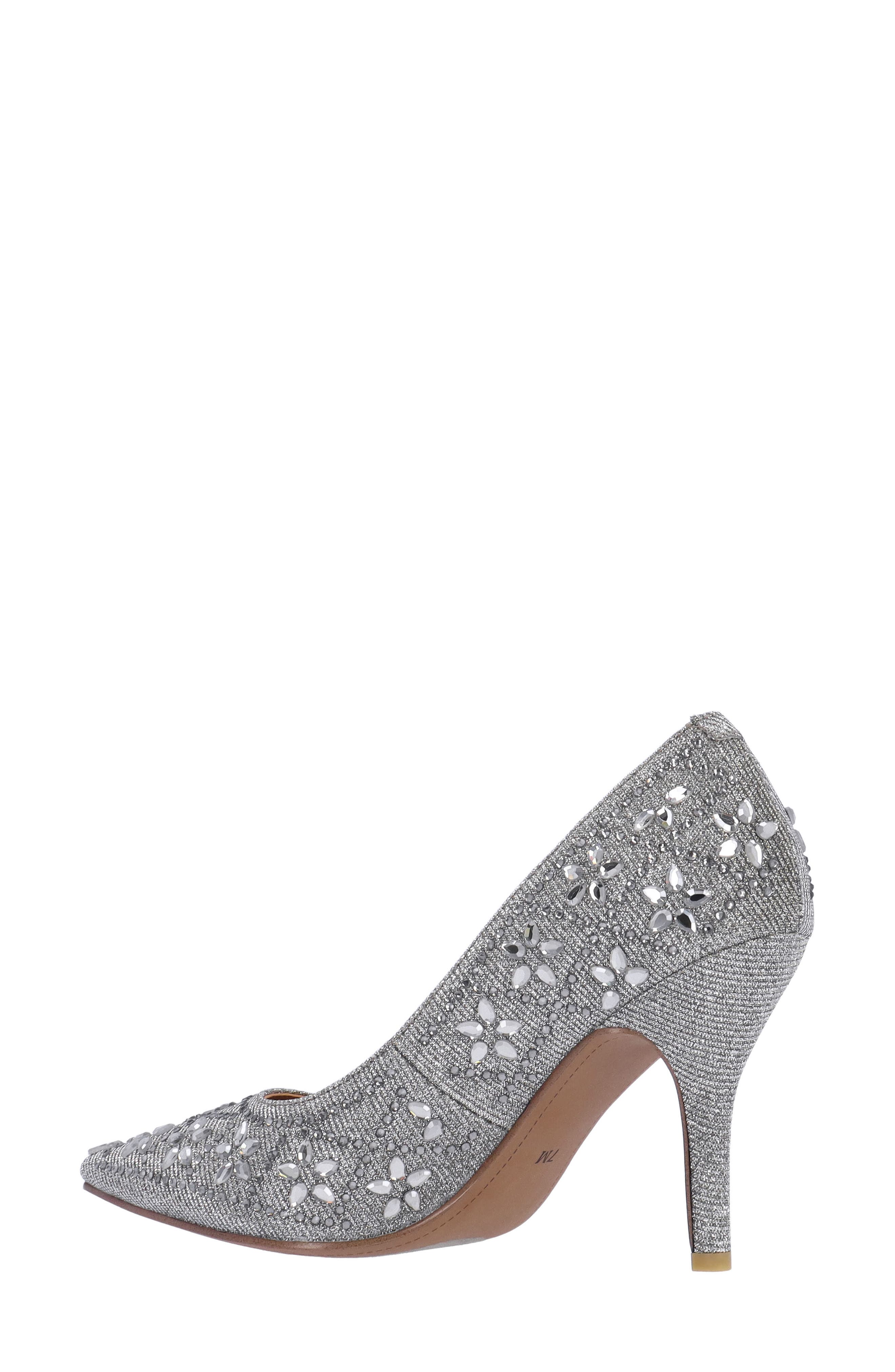 J. Reneé Barlow Pointed Toe Pump, Alternate, color, Pewter