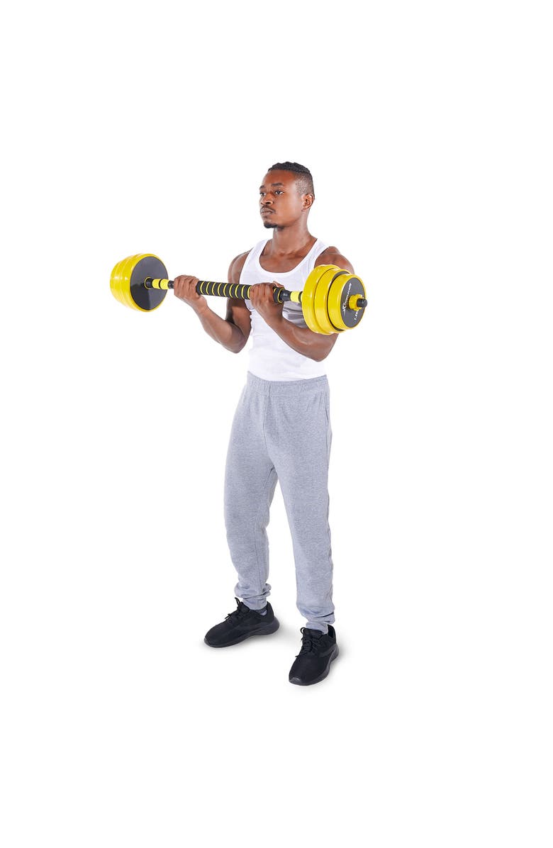 ProsourceFit Adjustable Dumbbells and Barbell Set, Alternate, color, 