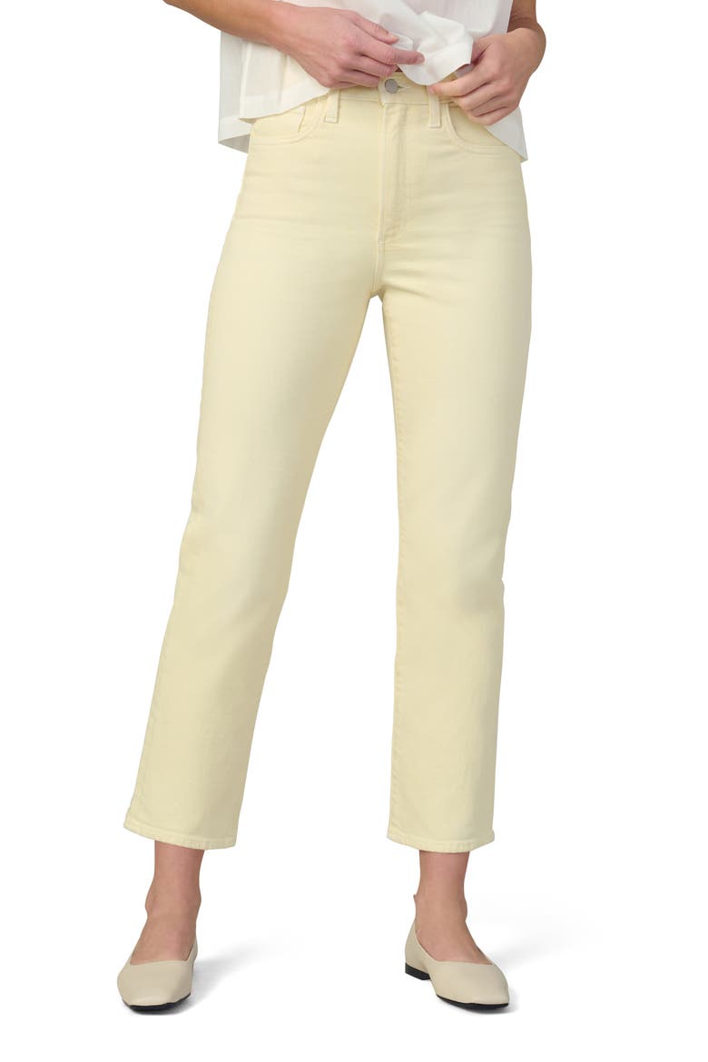 The Margot High Waist Ankle Slim Straight Leg Jeans, Main, color, DOUBLE CREAM