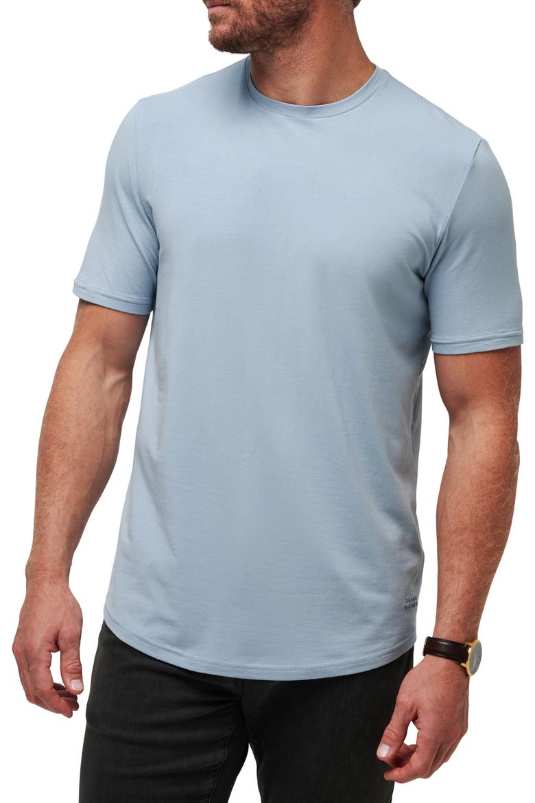 Cloud Crewneck T-Shirt, Main, color, DUSTY BLUE