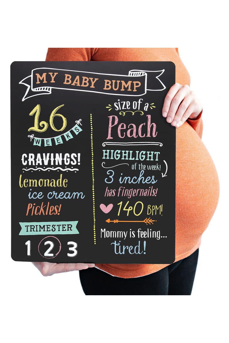 Pregnancy Chalkboard, Alternate, color, BLACK