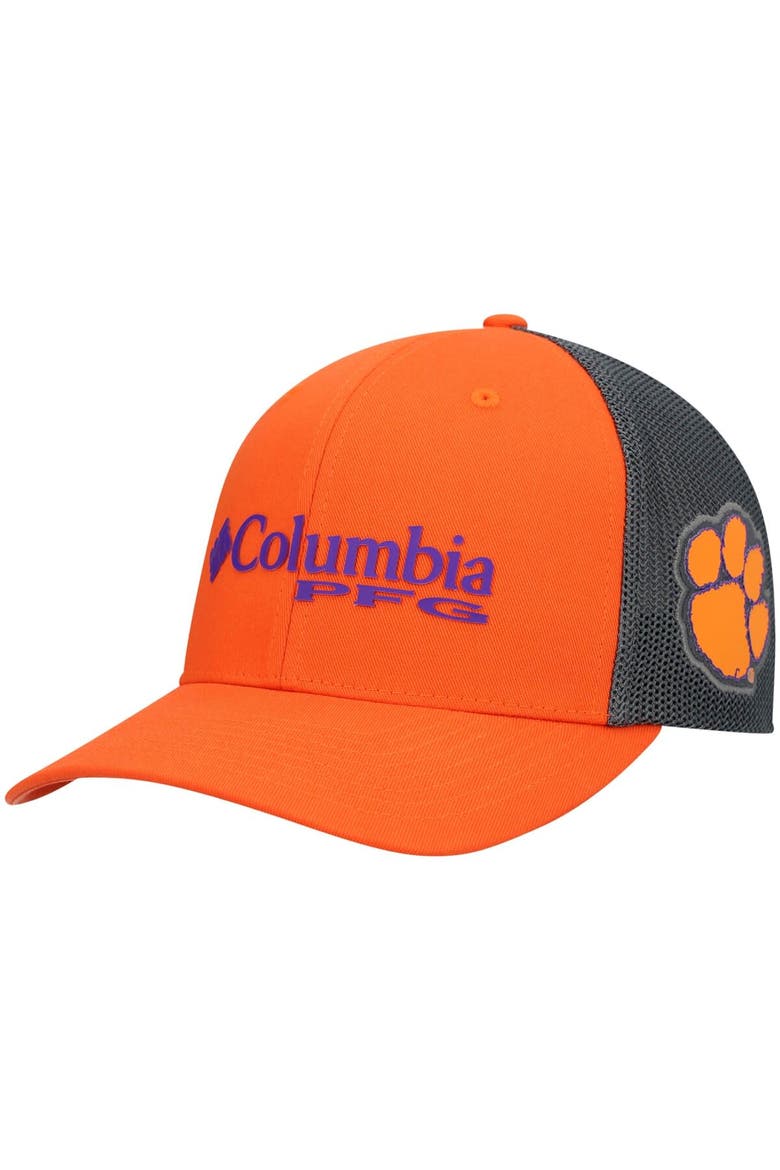 Men's Columbia Orange/Gray Clemson Tigers PFG Snapback Hat, Main, color, Orange