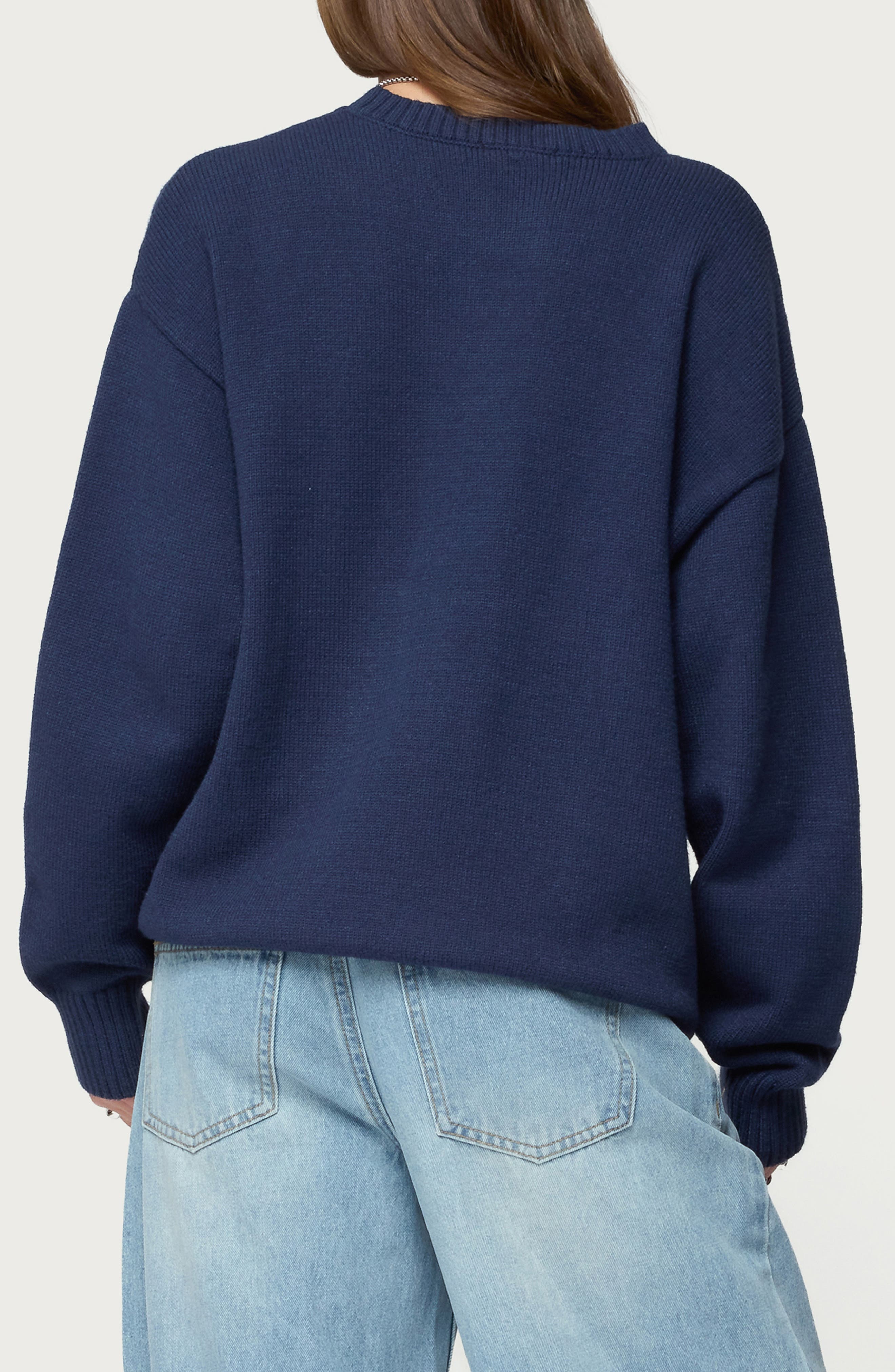 Priscila Oversize Crewneck Sweater - image 2