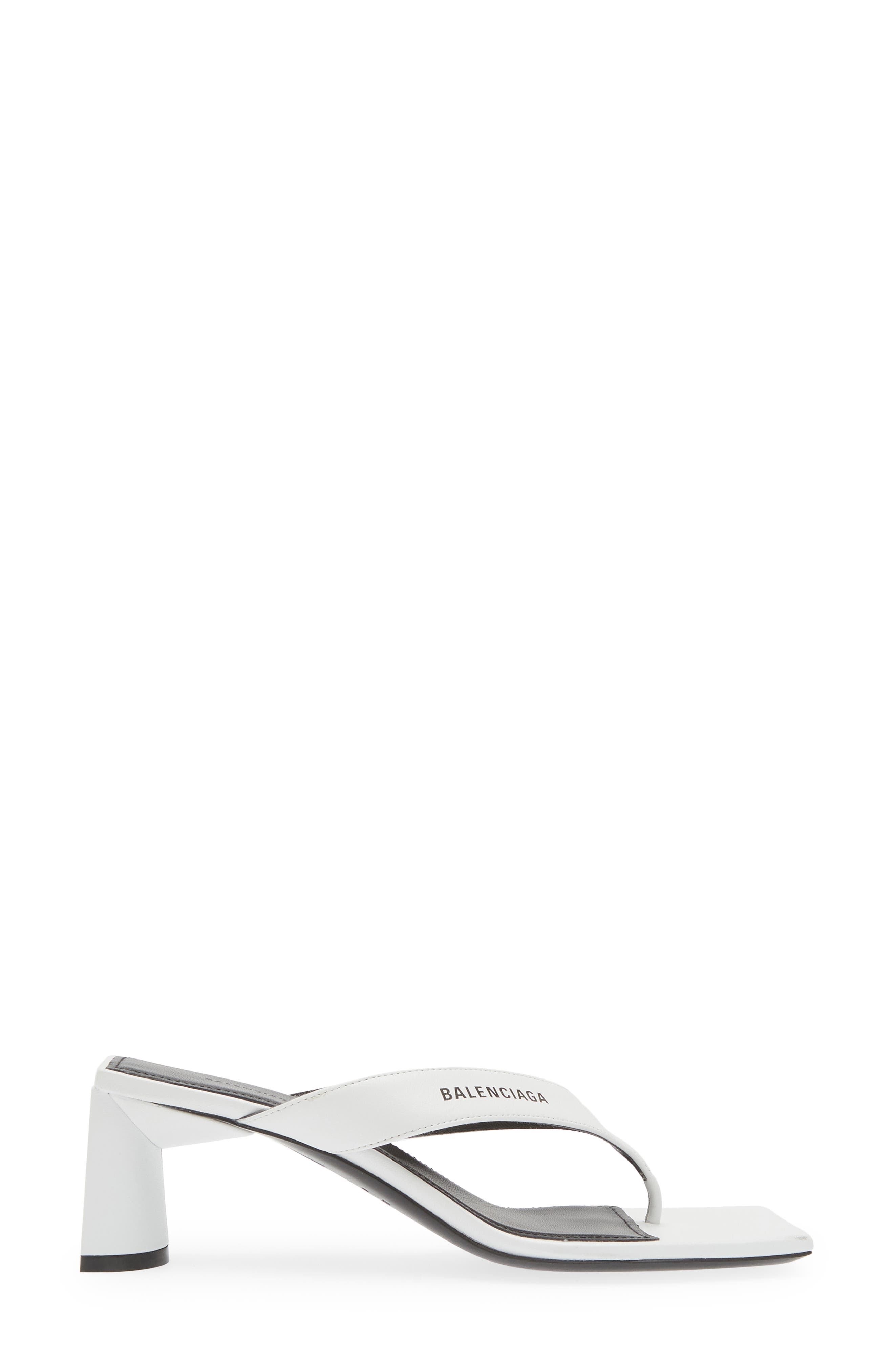 Balenciaga Square Toe Thong Sandal, Alternate, color, 