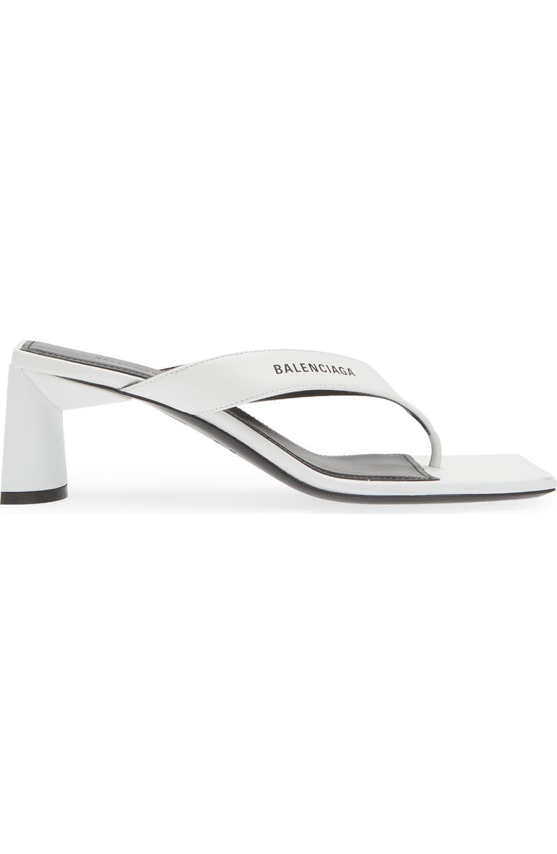 Balenciaga Square Toe Thong Sandal, Alternate, color,