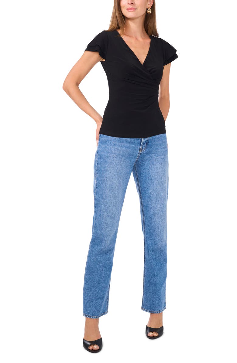 Vince Camuto Surplice V-Neck Knit Top, Alternate, color, 