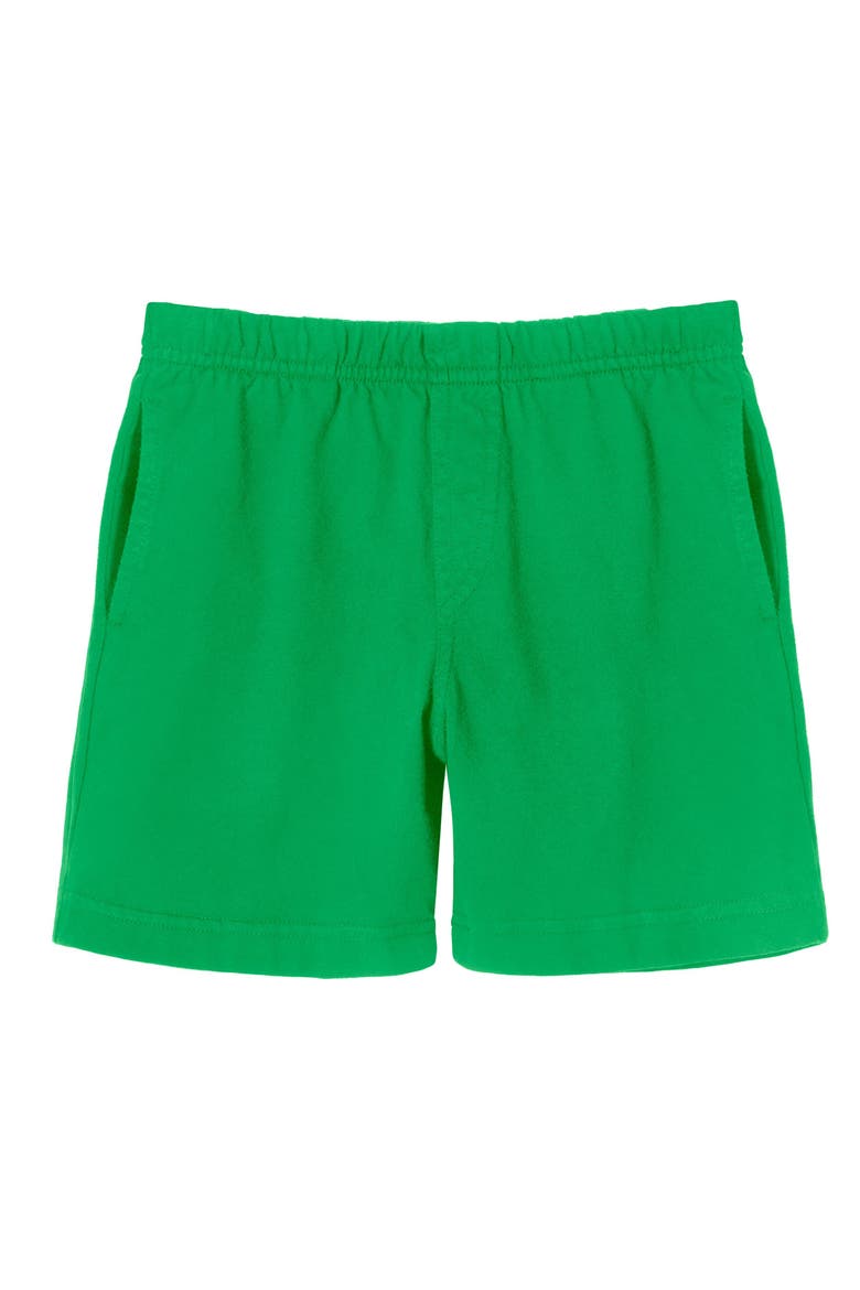 Soft Cotton Side Pocket Above-Knee Shorts, Main, color, Elf Green