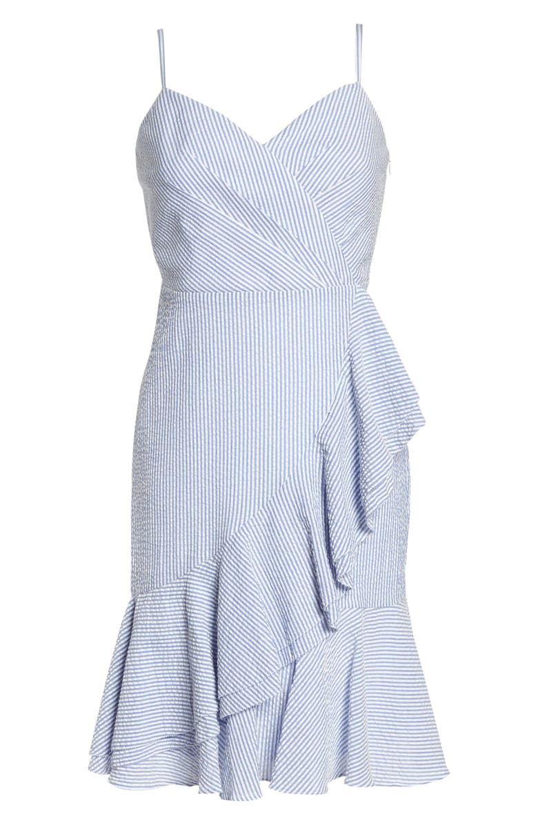 J.Crew Spaghetti Strap Ruffle Dress, Alternate, color, 