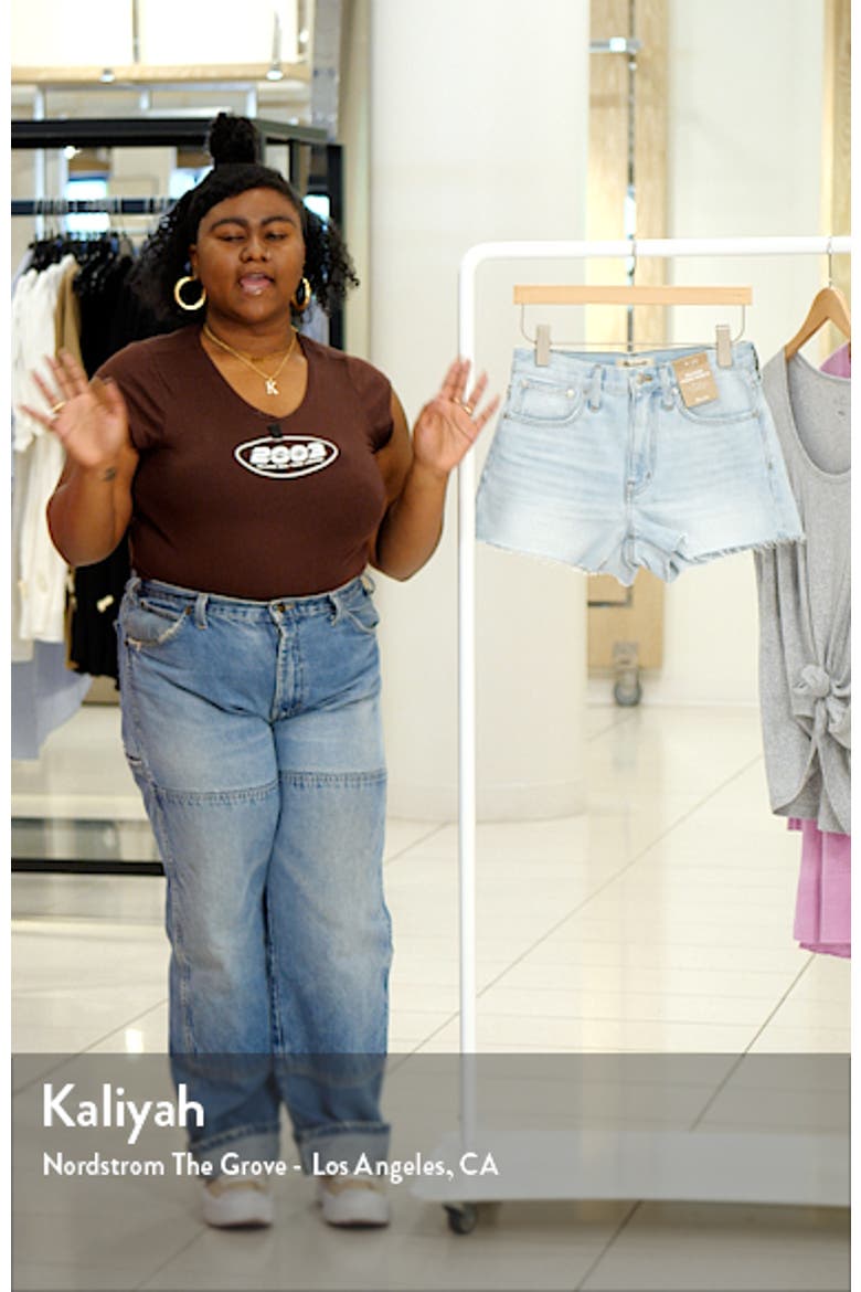 Women's Relaxed Cutoff Denim Shorts video