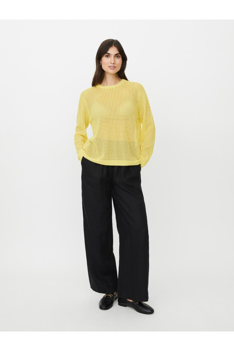 MaForavine Open Knit Sweater, Alternate, color, Lemonade