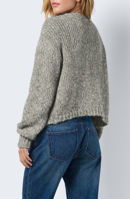 Shop Noisy May Leisa Open Front Cardigan In Silver Filigree Detail
