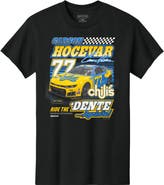 Spire Motorsports Men's Spire Motorsports  Black Carson Hocevar #77 Chili's Car Throwback T-Shirt