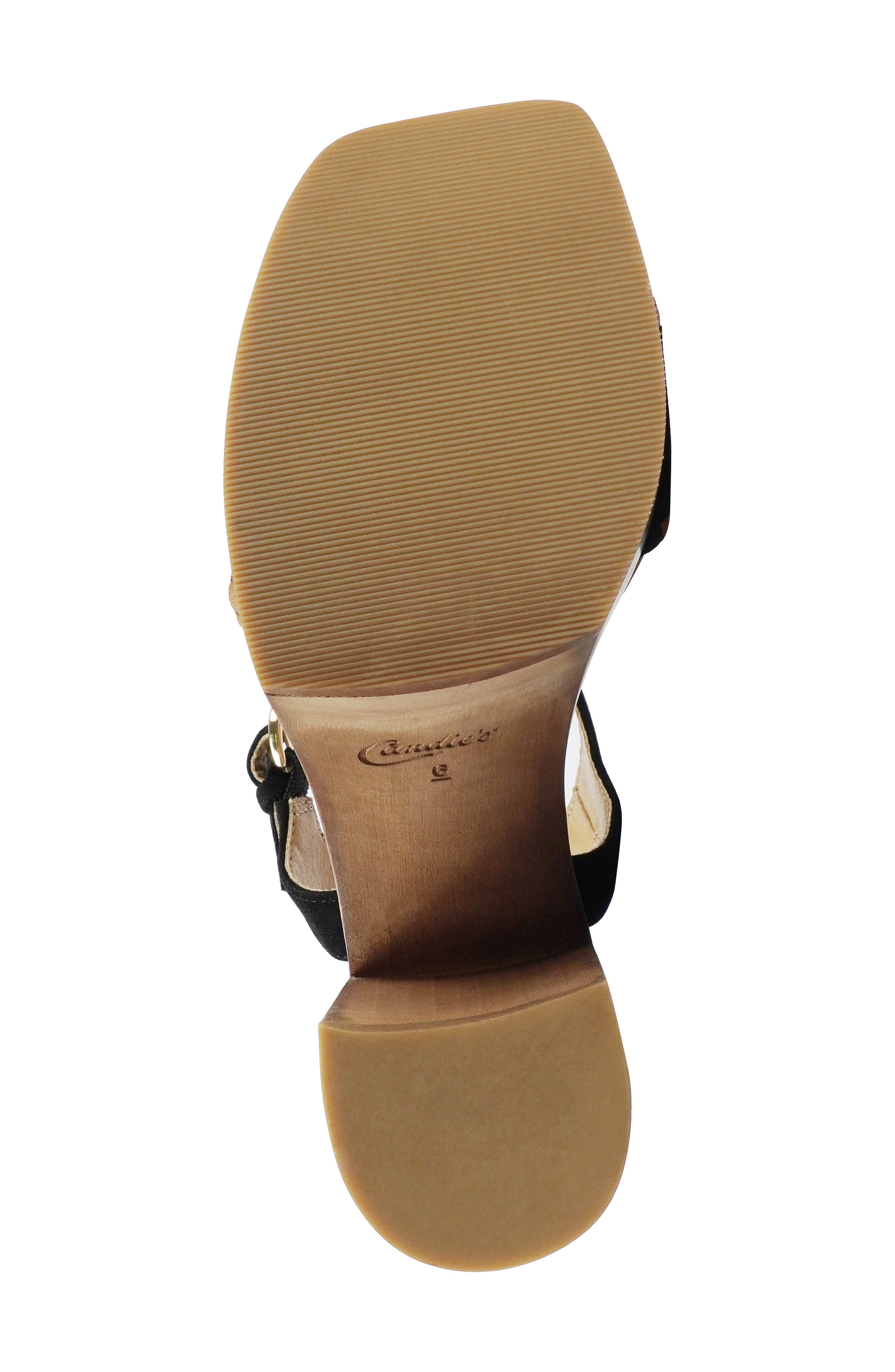 Candie's Michell Platform Slide Sandal, Alternate, color, Black Suede