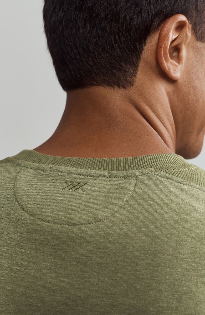 Rhone Heritage Midweight Crewneck Sweatshirt, Alternate, color, Olivine Heather