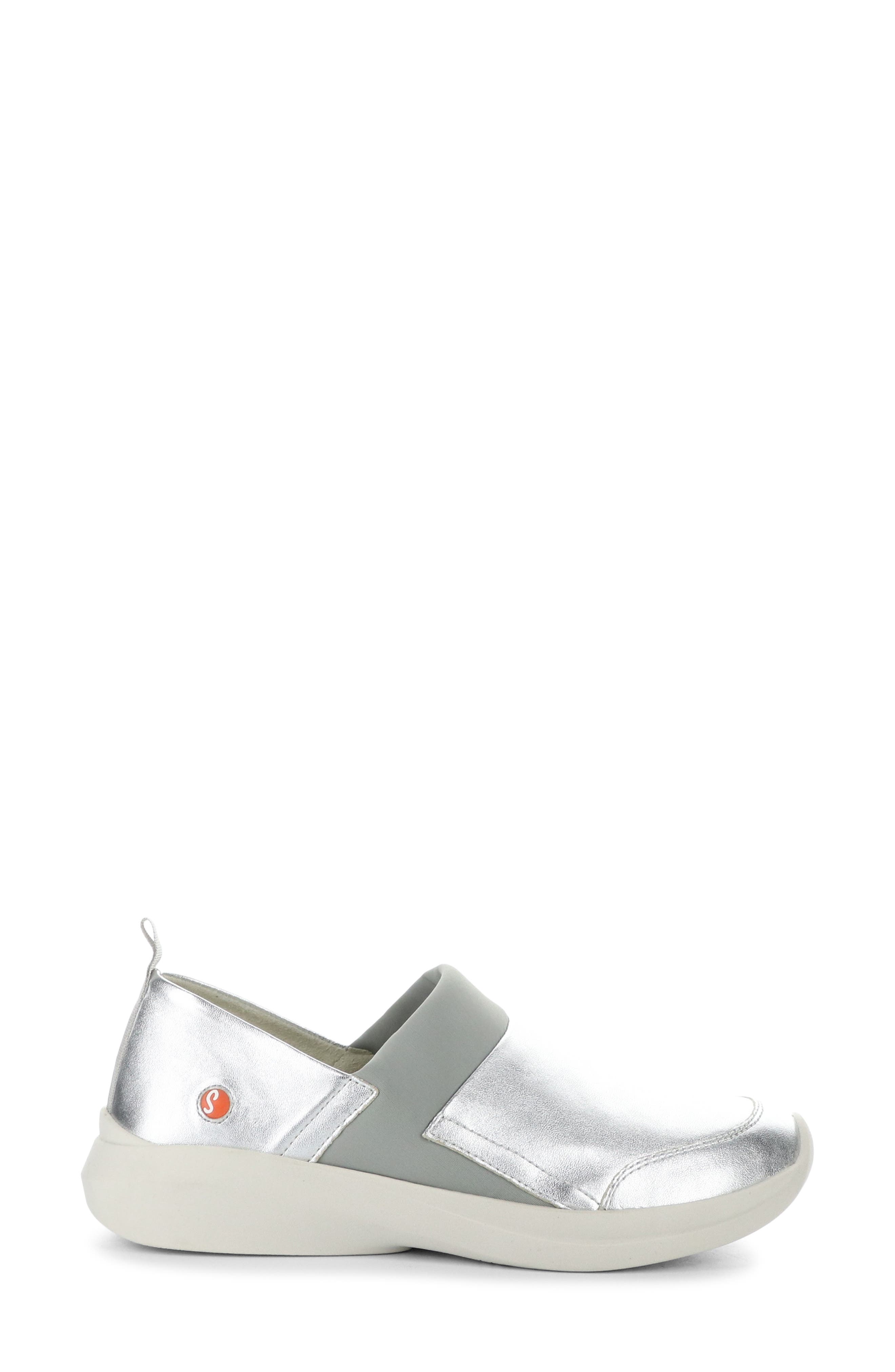Softinos by Fly London Gaju Sneaker, Alternate, color, Silver Laminato