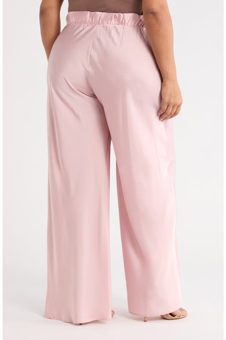 Satin Wide Leg Pants, Alternate, color, ROSE