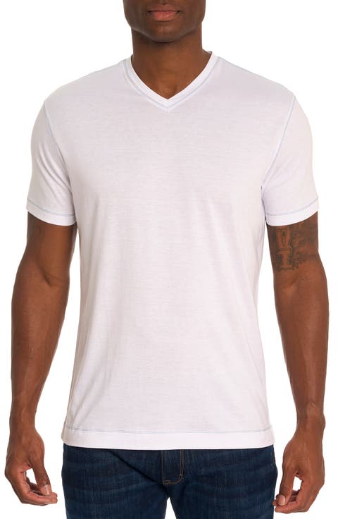 Eastwood V-Neck Cotton Blend T-Shirt