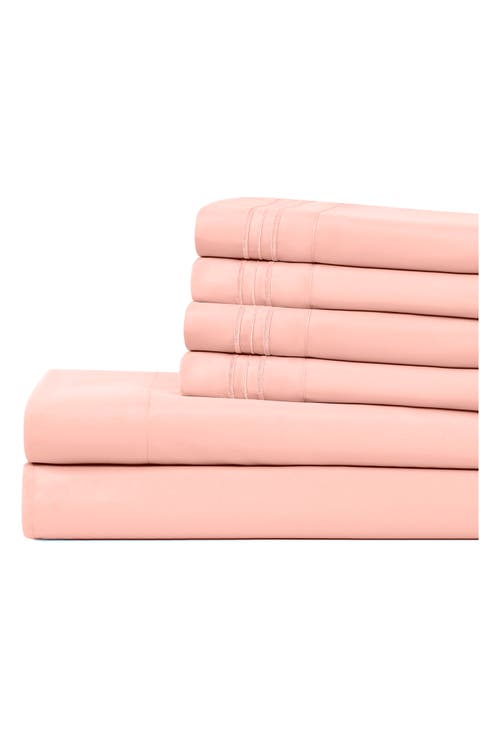 Solid Microfiber Deep Pocket 6-Piece Sheet Set