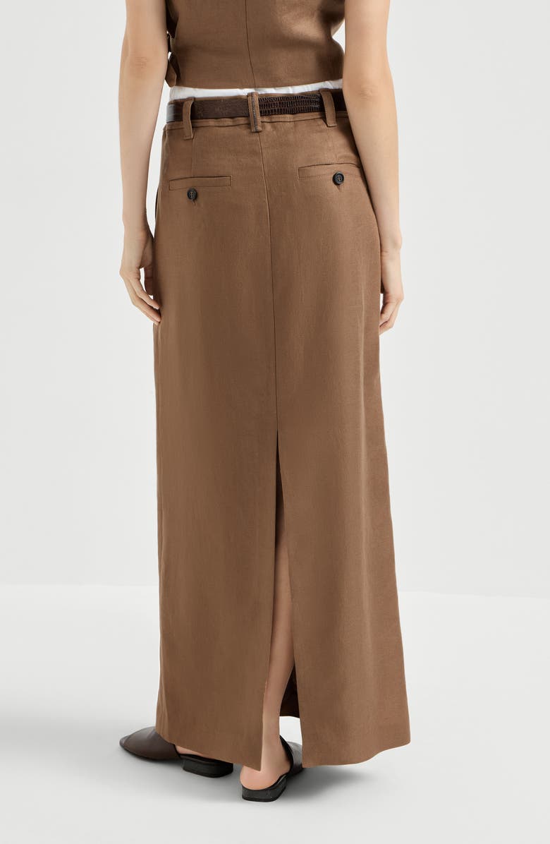 Brunello Cucinelli Sartorial skirt, Alternate, color, Mou