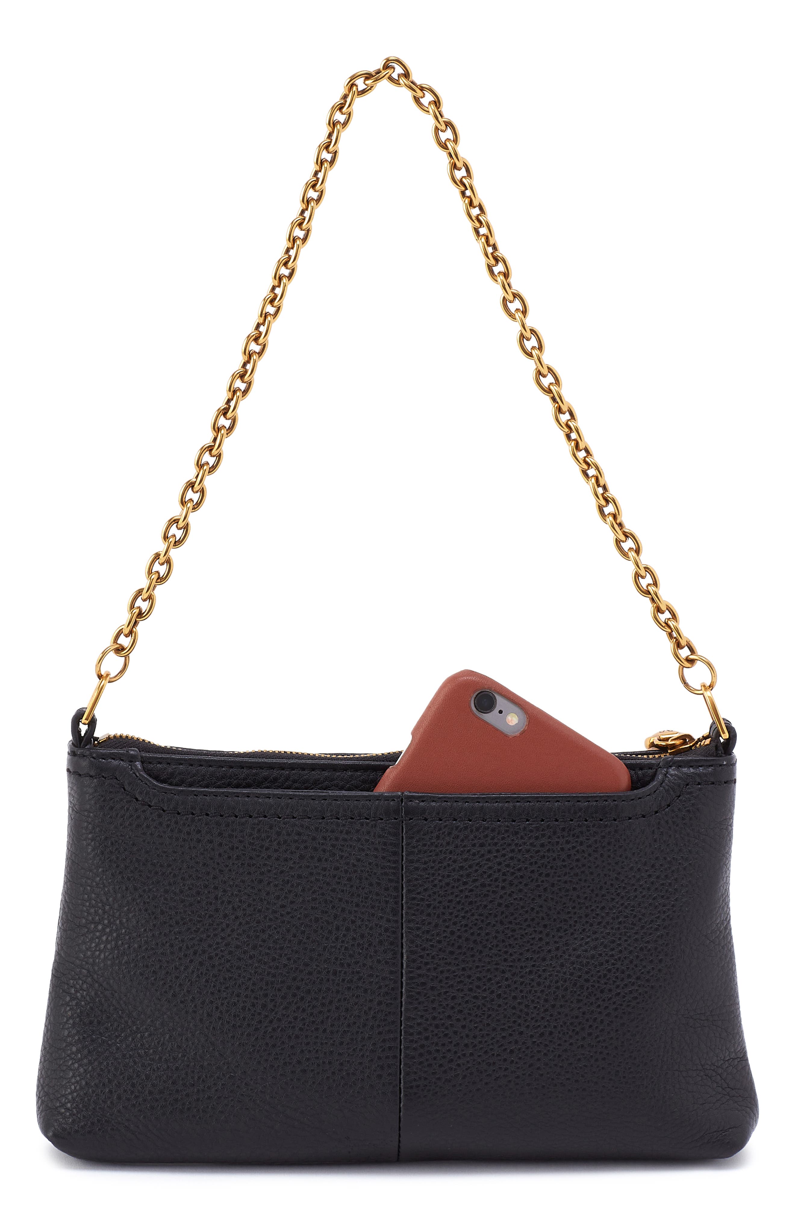 HOBO Darcy Convertible Metallic Leather Crossbody Bag, Alternate, color, 