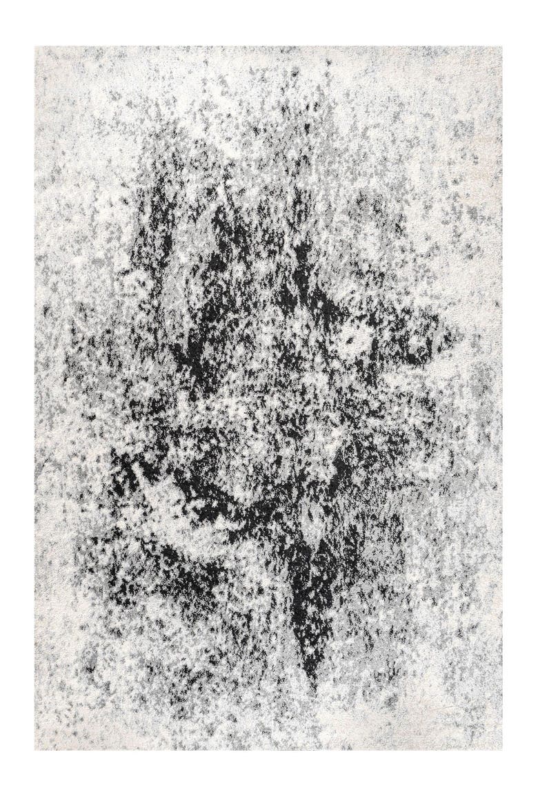 Dune Modern Abstract Area Rug, Main, color, Cream/Gray