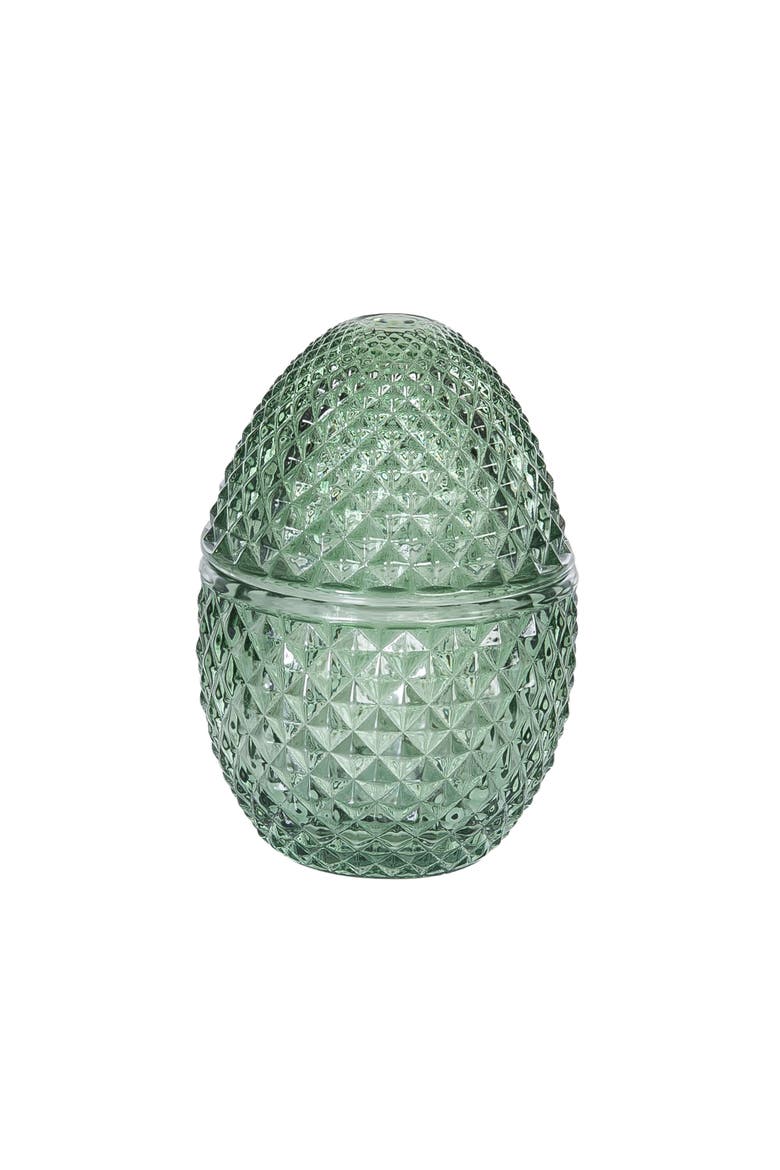 Decorative Glass Egg Keepsake Box Easter Spring Assortment of 4 Figurines, Alternate, color, Purple