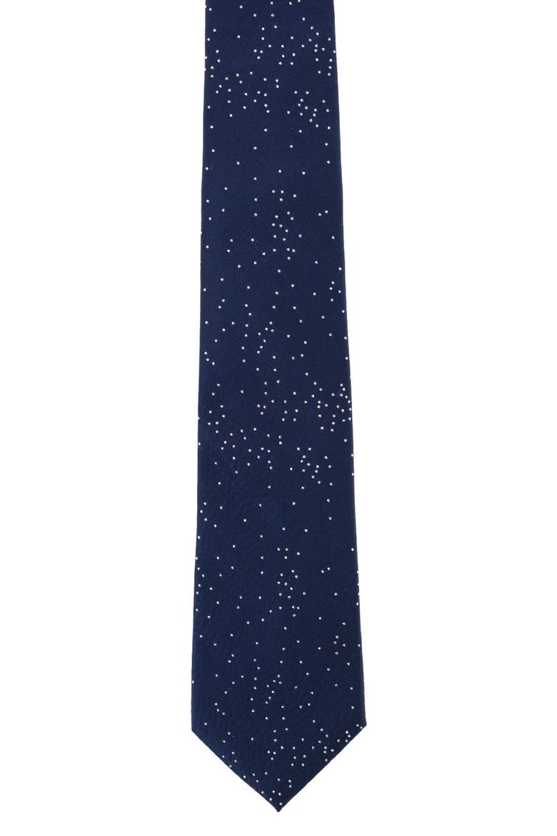 Dot Pattern Silk Blend Tie, Alternate, color, BLUE
