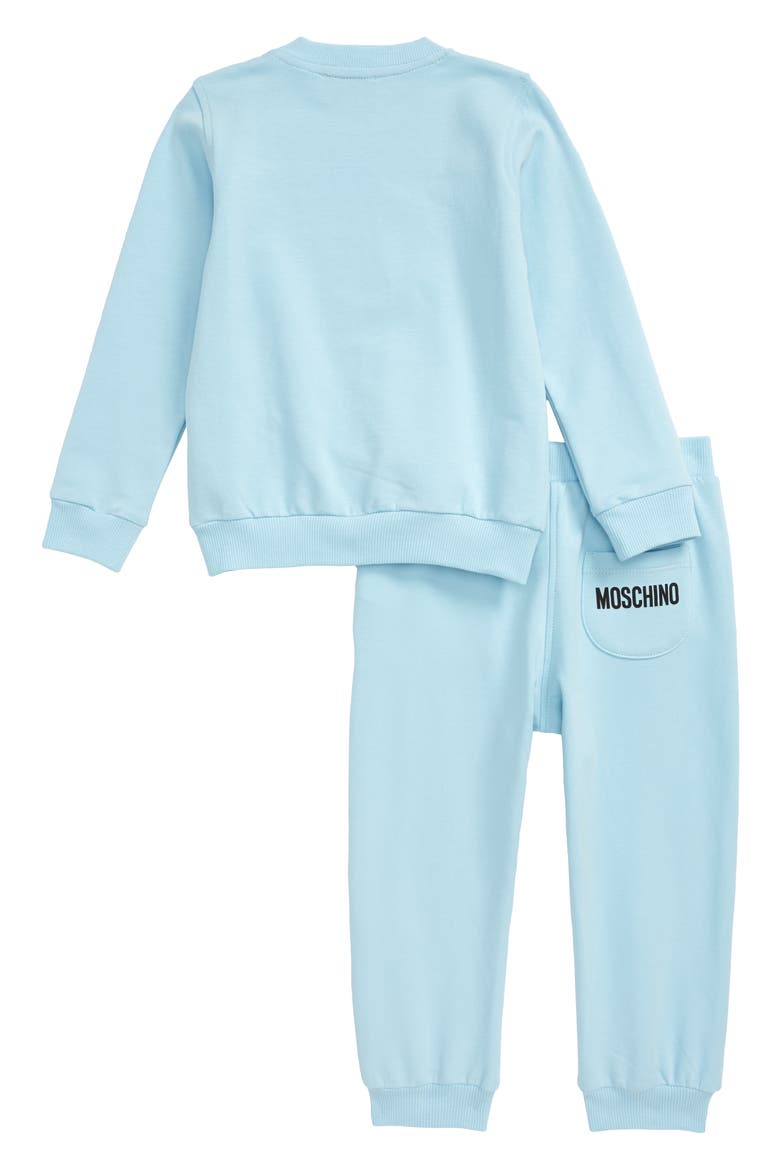 Teddy Logo Graphic Sweatshirt & Sweatpants Set, Alternate, color, BLUE