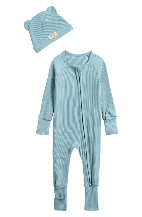 Rib One-Piece & Hat Set (Baby)