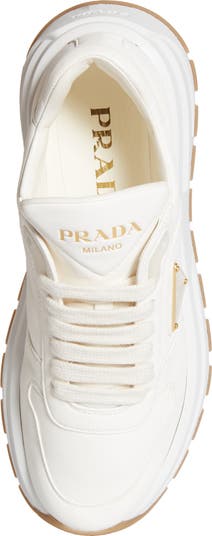 Triangle Logo Lace-Up Sneaker