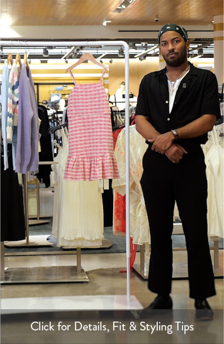 Kids' Ruffle Bouclé Party Dress, sales video thumbnail