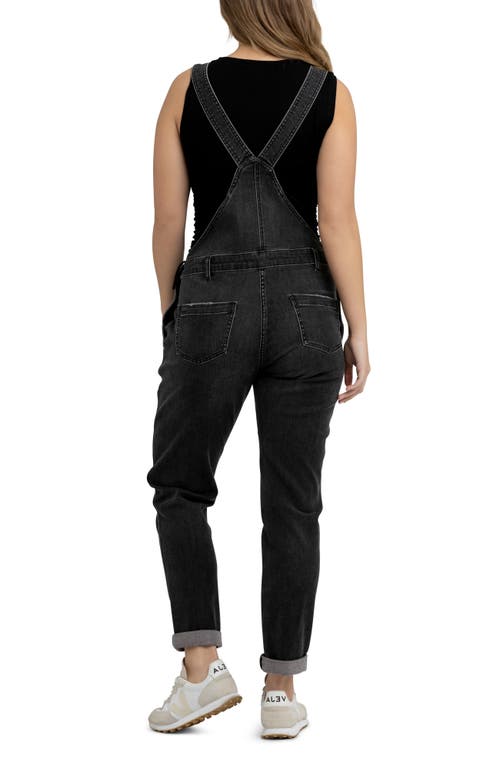 Ripe Maternity Denim Overalls In Black