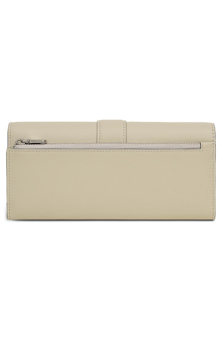 Radley Sloane Large Leather Flapover Wallet, Alternate, color, Snow