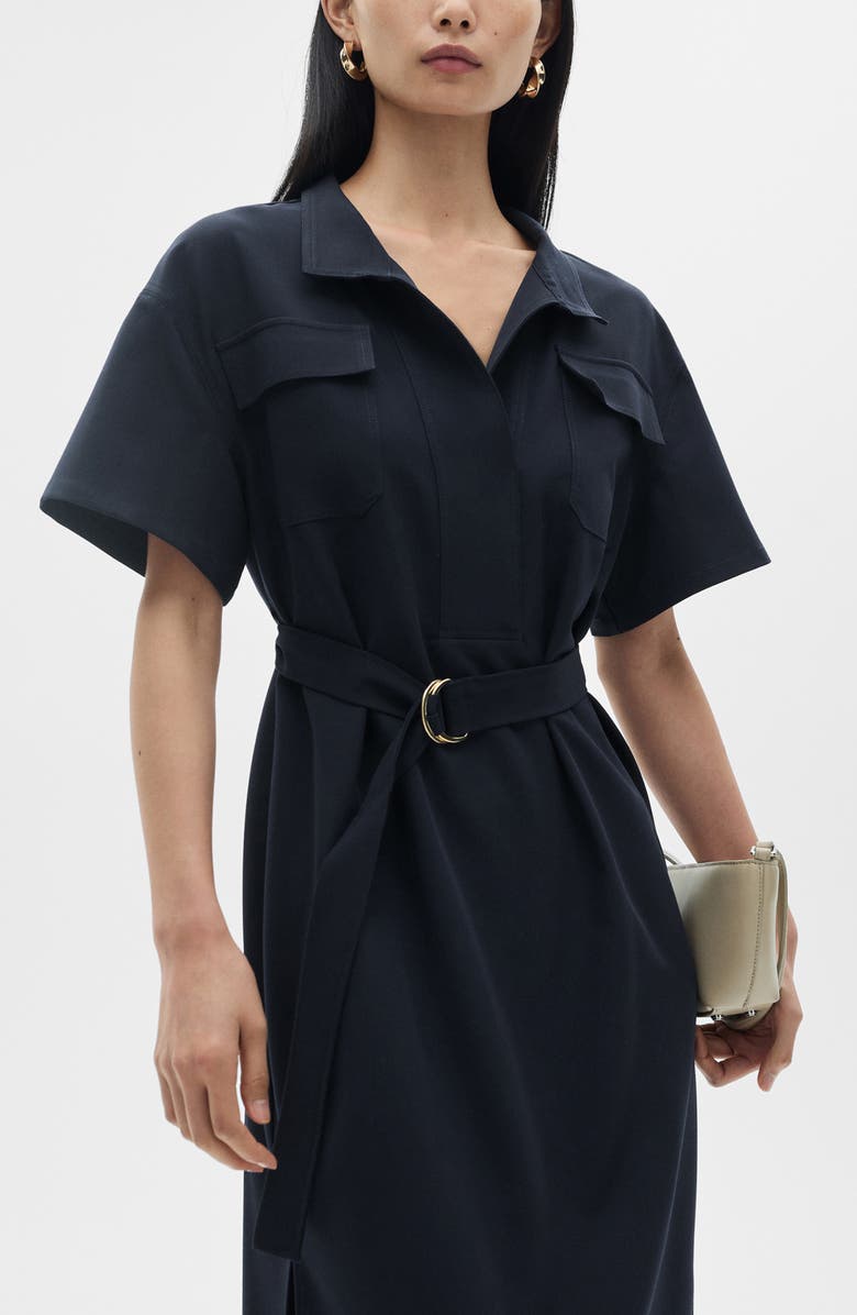 MANGO Midi Shirtdress, Alternate, color, 